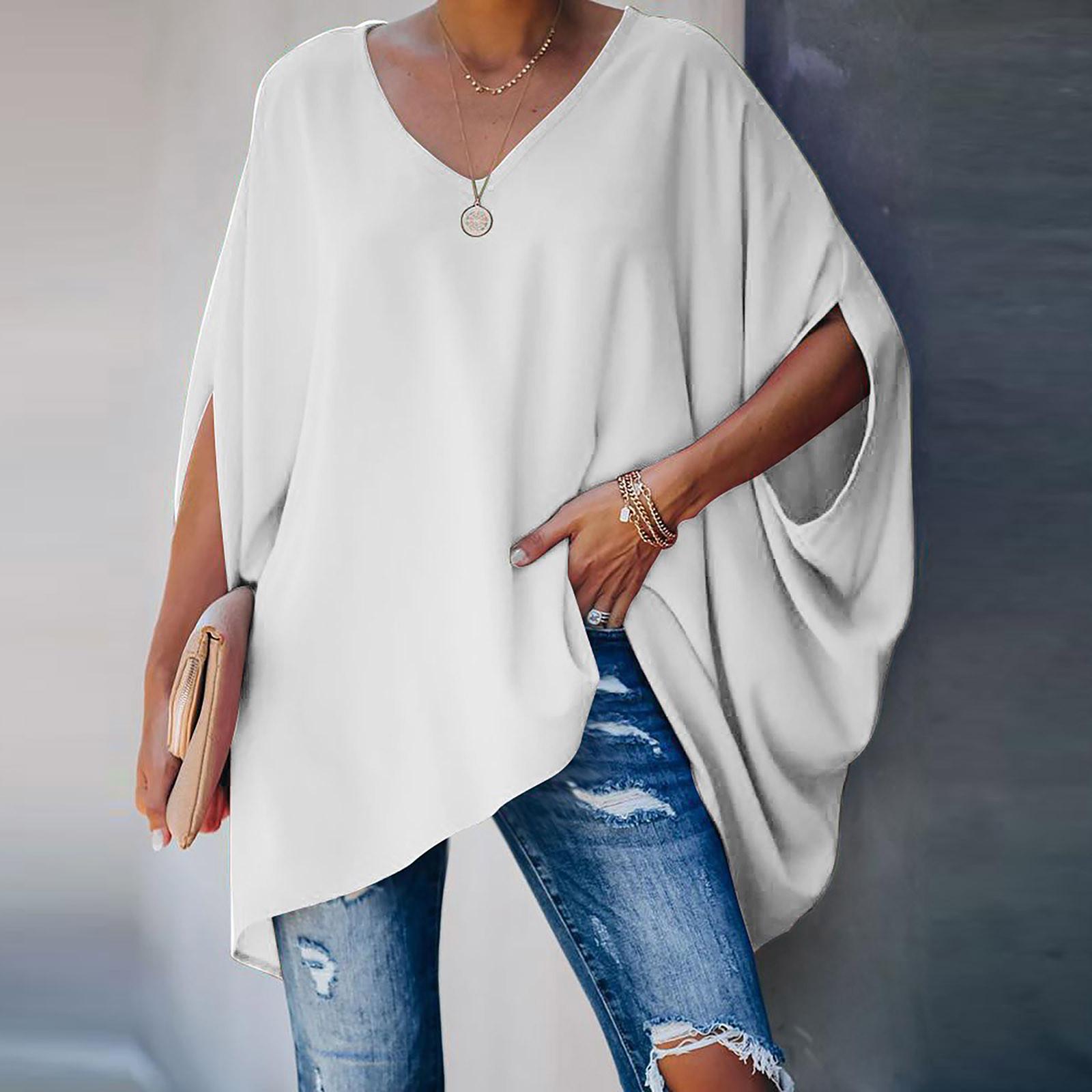 Women s Color Pullover Sleeve T-shirt Long Sleeve Top S белый