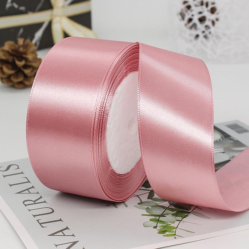 25Yards/Roll 40mm Satin Ribbons DIY Bow Handmade Gift Packing Artificial Silk Roses Crafts Supplies Sewing Accessories Material