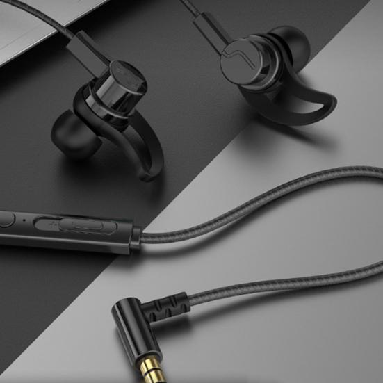 Wired Earphone Stereo Sound Sports Headset with Microphone 3.5mm/Type-C Plug In-ear Headphone for Game Music Calls