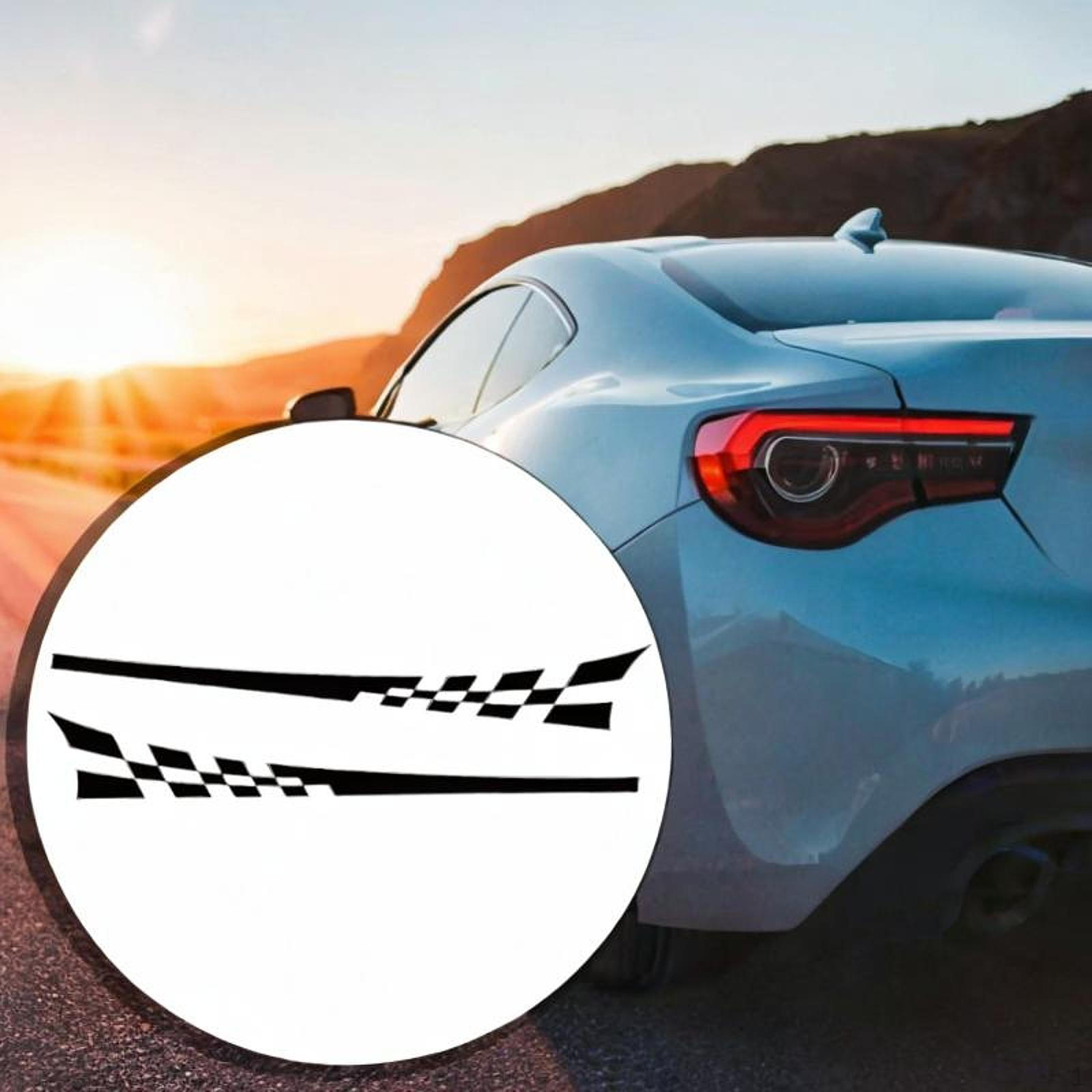 

2 Pieces Sticker Scratch Decal Creative Gift Easy Installation Decoration Vehicle Body for чёрный