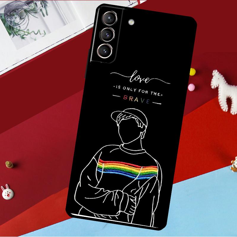 LGBTQ Lesbian Gay Pride Rainbow Funda For Samsung Galaxy S26 S25 S24 S21 S22 S20 Ultra S9 S10 Plus S23 FE S25 FE Phone Case
