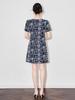 High-Quality French Retro Sequin Embroidered Denim Skirt Dress for Women