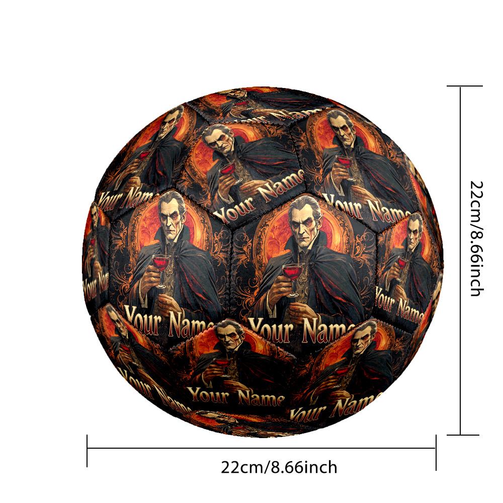 Custom Text Size 5 Soccer Ball, Standard Match Football For OutdoorDracula
