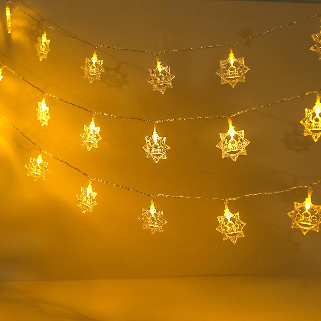 Moon Star Eid Mubarak String Light 2024 Ramadan Decoration For Home Ramadan Kareem Islam Muslim Party Decor Eid Al Adha Gifts