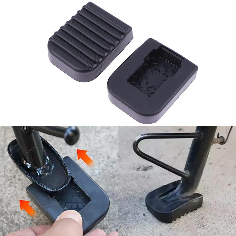 1/2 Pcs Motorcycle Footrest Pad Soft For Scooter Support Rod Anti-Slip Rubber Pads Motorcycle Base Bracket Extension Foot