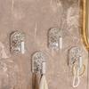 18/27pcs Wall Mounted Wall Hook Transparent Storage Rack Delicate Key Hooks  Home