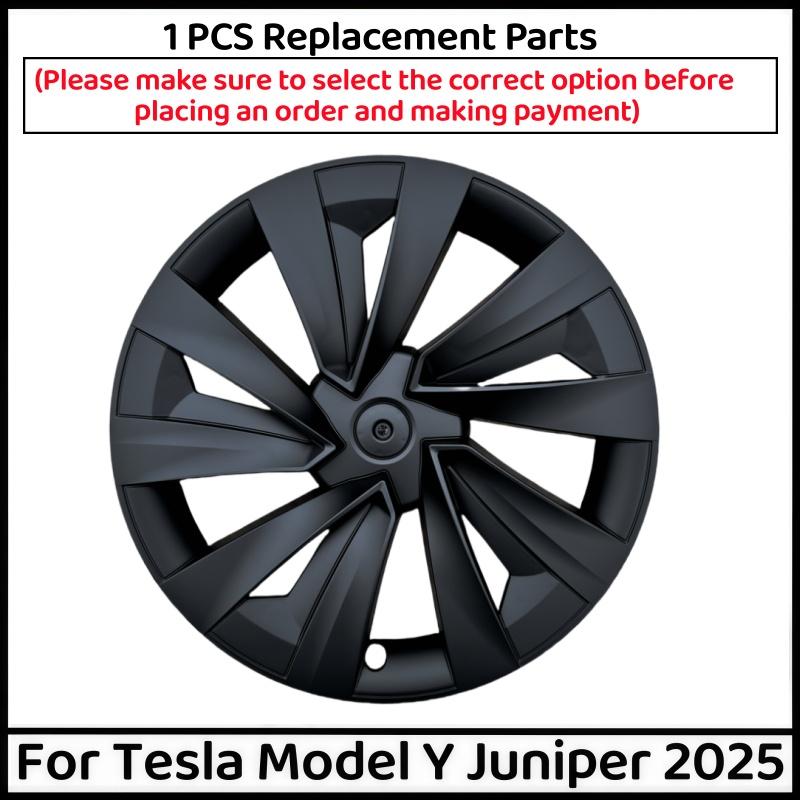 1PCS Wheel Cover for Tesla Model Y Juniper 19 Inch 2025 Car Replacement Wheel Cover Automobile Hub Cap Full Rim Car Accessories TESLA Model Y&19-Inch Juniper&2025