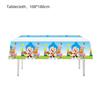 Cartoon-Clown-Zirkus-Magier-Hintergrundbanner und Ballons für Kindergeburtstagsparty