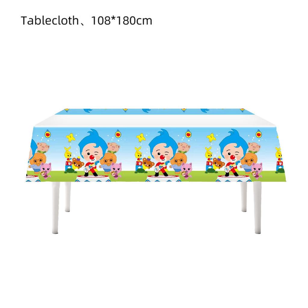 Cartoon-Clown-Zirkus-Magier-Hintergrundbanner und Ballons für Kindergeburtstagsparty