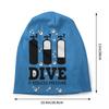 Custom Scuba Diving Skullies Beanies Caps Cool Winter Warm Unisex Women Knit Hat Adult Unisex Dive Diver Quote Bonnet Hats