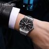 Helei H9002A-G 9002 Waterproof Stainless Steel Strap Round Clock Quartz Watches Business Gift Fashion Men's Wristwatches for Men