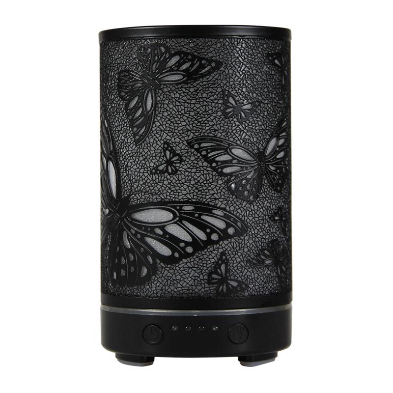 100ml Scent Diffuser Timing Function Ultrasonic Air Humidifier Hollow Butterfly Smart Home Appliances with LED Night Lights