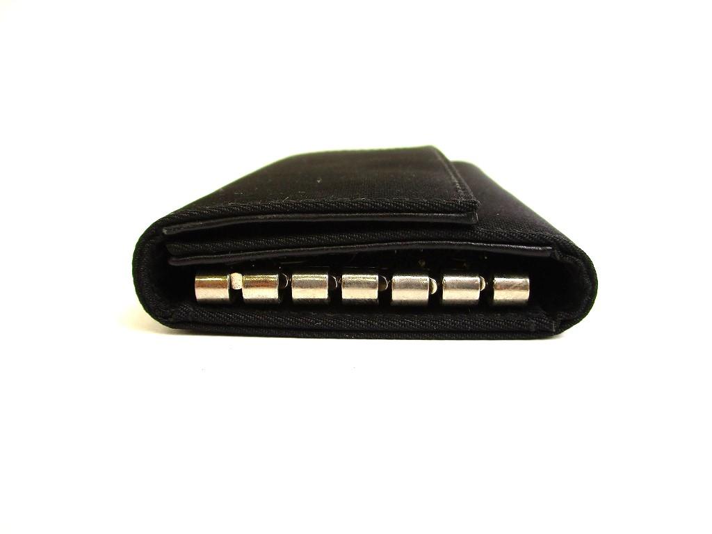 Authentic PRADA Black Nylon and Leather 6 Pics Key Cases #9915  Refurbished
