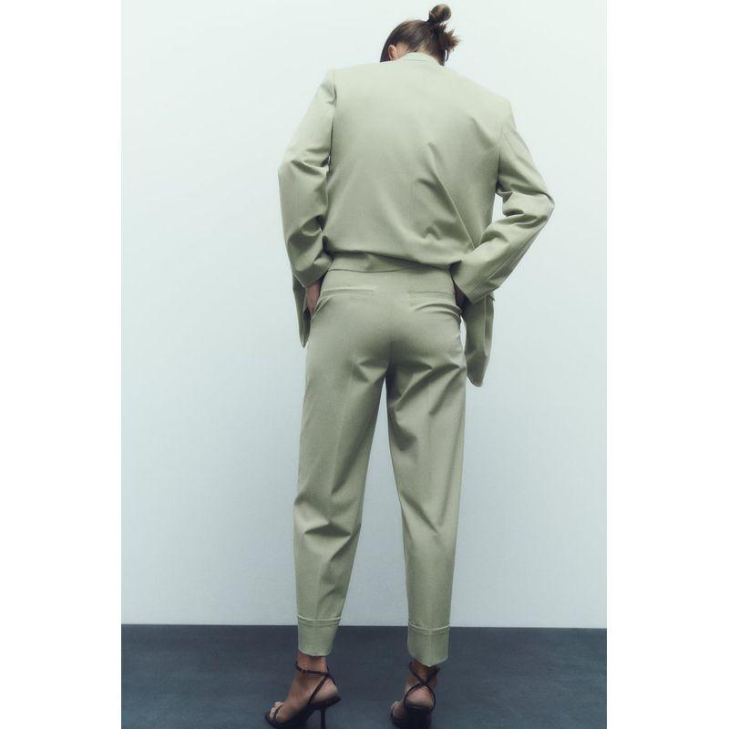 Spring NEW Set Casual Curling Trousers Straight Pants 9929227 Straight Cut Blazers 9929327