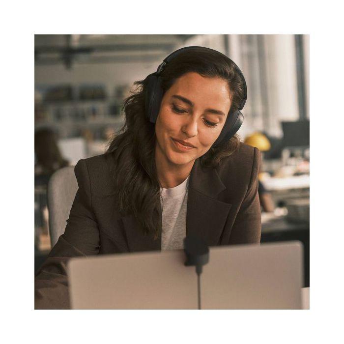 Casque micro professionnel – Jabra Evolve3 85 MS Stereo – USB-C Bluetooth – Noir + Support casque