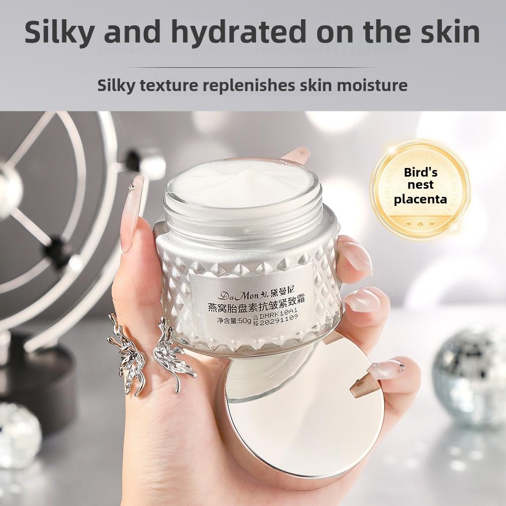 Crema Reafirmante Antiarrugas de Placenta de Nido de Pájaro Damanni Hidratante Facial Ligero para una Piel Suave y Radiante