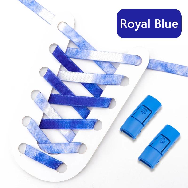 Rainbow Press Lock Shoelaces No Tie Shoe Laces Without Ties Elastic Laces Sneaker Flat Shoelace for Shoes Adults Kids