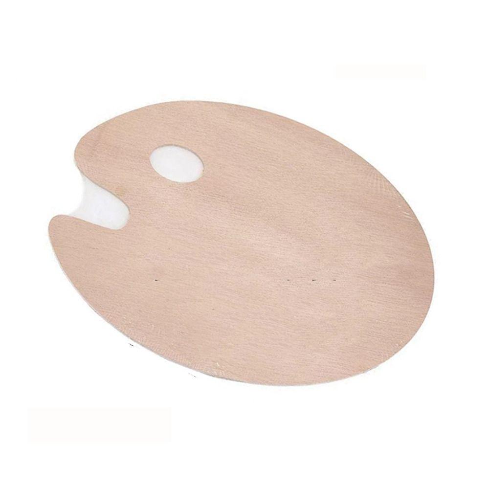 Holz Holz Farbpalette 2 Größen Acryl Paletten Kunstpalette Pinsel Farbpalette