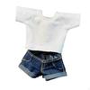 1/12 Casual Top and Shorts Outfit Pullover Costume for 6inch Female Figures Accs