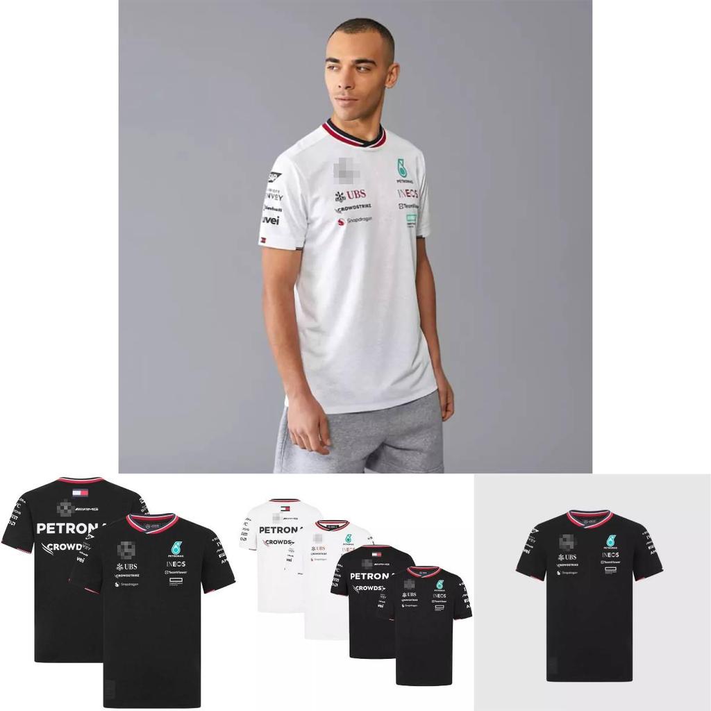 Tricou elegant 2024 F1 -benz Team cu mânecă scurtă și croială confortabilă largă