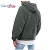 Cozy Up Mens Fuzzy Sherpa Pullover Hoodie Sweatshirts Long Sleeve Sport Front Pocket Fall Outwear Winter Hooded