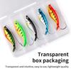 5pcs/box 85mm/21g Fishing Lure Artificial Bait Sinking Water VIB with Single Hook with Plastic Box for Bass Fishing