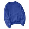Women's Fashionable Casual Commuting Sport Pullover Long-sleeved Rhinestone-embroidered Loose-fitting Hoodie