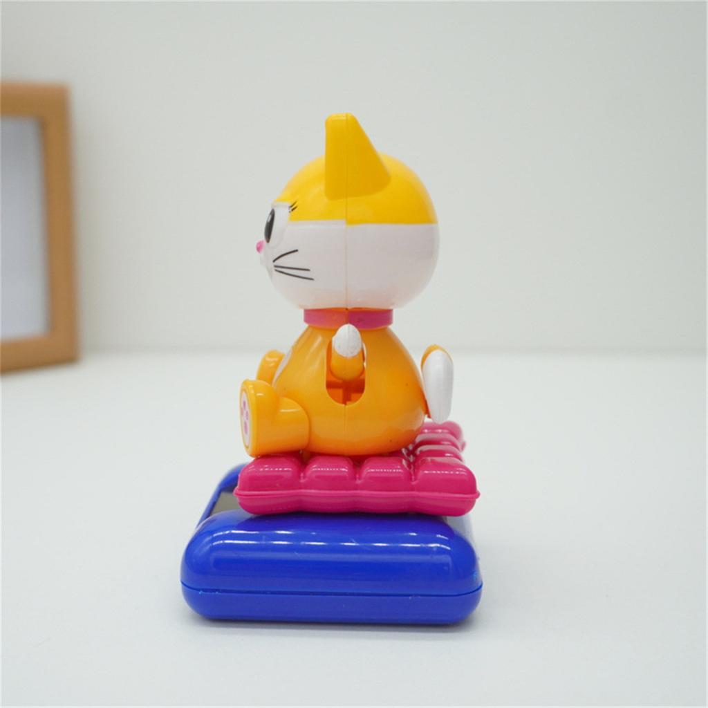 Cat Ornaments Dashboard Shake Head Figure Birthday Gift Windowsill Decoration Solar Powered Cat Dashboard Toy