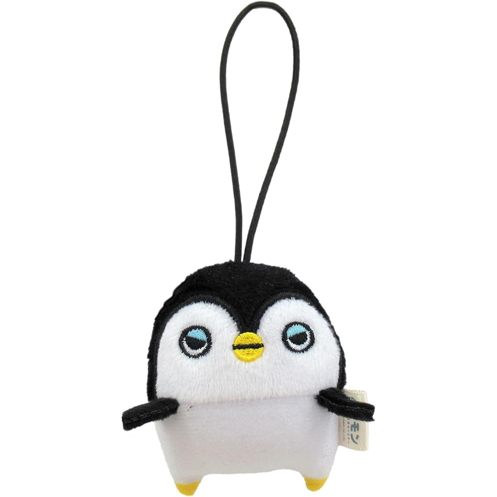 Morisaka Global Petamon Penguin Plush Keychain 5.5x2.5x6.5cm Cute Animal Strap Charm