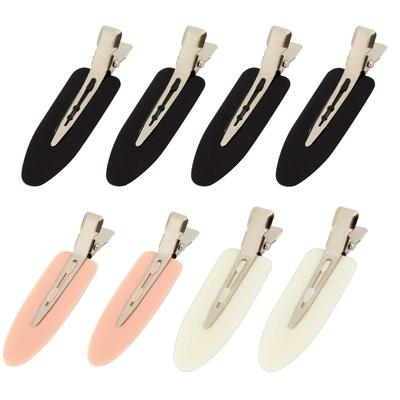 8 Stück keine Biegung keine Falten Haarspangen - Styling Entenschnabelspangen Alligator Haarspangen zum Stylen Sektionieren für Salon Frisur H