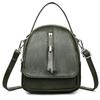 Versatile soft leather portable shoulder messenger bag change bag