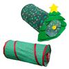 Cat Toy Canes Tunnel Tube Collapsible Spring Rabbit Christmas Tree Tunnel Collapsible Indoor Toy Collapsible