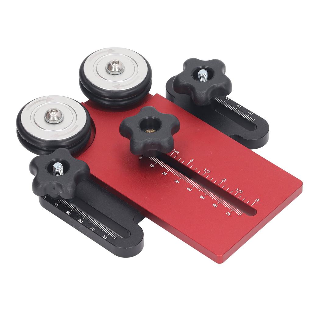 Thin Rip Jig Table Saw Guide Jig Aluminum Alloy Fixture with Clear Scale for Woodworking