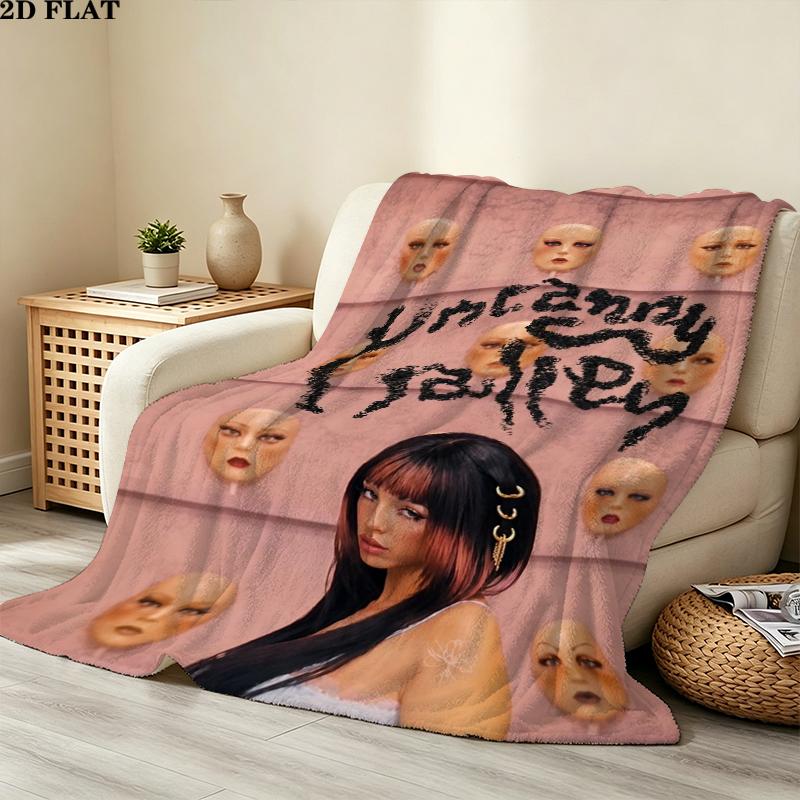Melanie Martinez Print Flannel Blanket, High quality Comfortable for All Seasons, Home Decor, Warmth and Comfort, Perfect for Christmas Gifts