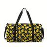 Duck Pattern Large Capacity Luggage Bag for Boy/Girl Best Gift 2D Flat Cartoon Travel Duffels Outdoor Fitness Bag for Children
