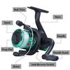 Spinning Fishing Reel 3BB Mini Fishing Reel Smooth Spinning Reel for Freshwater Saltwater Fishing