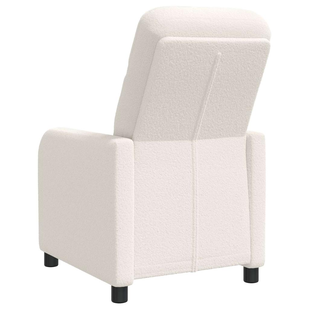 Recliner Chair Cream Boucle