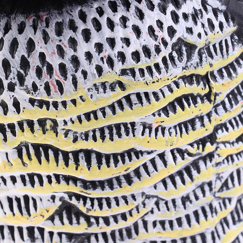 Realistic Bird Scarer Rotating Head Sound Owl Prowler Decoy Protection Repellent