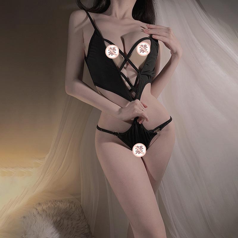 Underwear Sexy Sexy Underwear One-piece Open Crotch Free Pure Wind Hot Tights Three-point F105