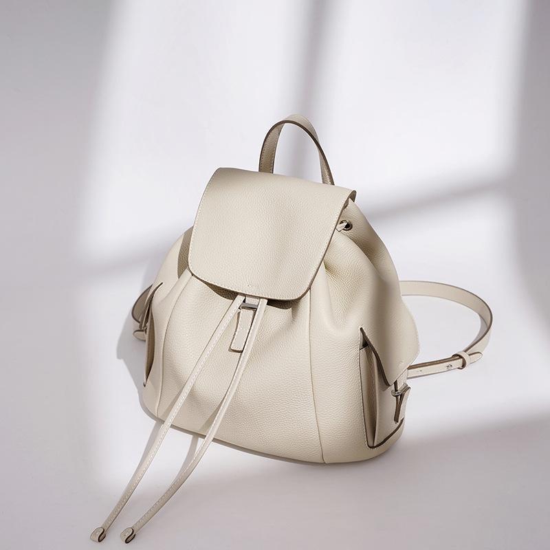 Drawstring Versatile Literary Handbag Bag Women's High Edition Simple Large Capacity Women's Backpack