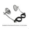 , Retro Clip on 38-41mm Fork Mount Side Mirror Motorcycle for Accessories Replacement