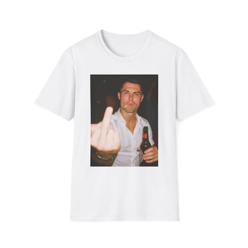 

Summer Mens Casual Beer Middle Finger Gesture Portrait Printed Round Neck Tshirt Street 100 Cotton Breathable Short Sleeve 4XL