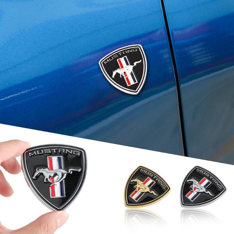 3 Farben 3D Autoaufkleber für Mustang Shelby Focus ST Mk2 Mk3 Kuga Logo Plakette Auto Karosserie Kotflügel Kofferraum Dekoration Aufkleber Zubehör