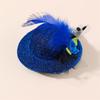Mini Hat Clip Small Tea Party Top Hat Fascinator Hair Pin with Flower Feather for Girls Birthday Costume Hair Accesories