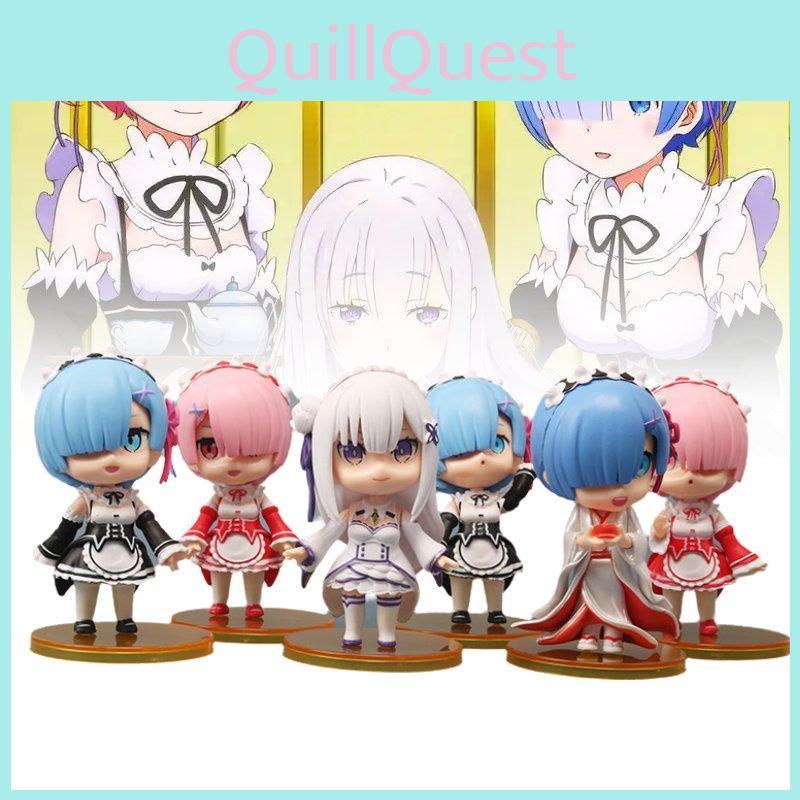 Adorable 9cm Pvc Rem And Ram Figures From Zero Two World Anime Collectibles