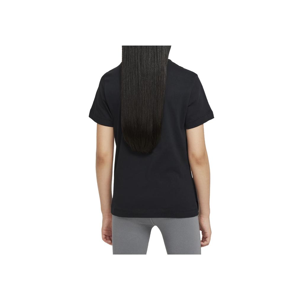 Nike Sportswear Comfortable Soft Breathable Short Sleeve T-Shirt Kids Tops Black FZ5178-010