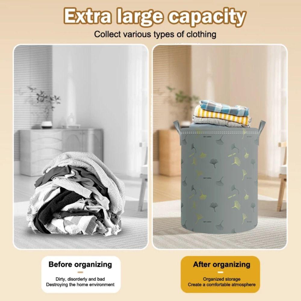 Foldable Laundry Basket Waterproof Moisture-proof Toy Storage Organizer Washable Large Capacity Laundry Storage Bucket
