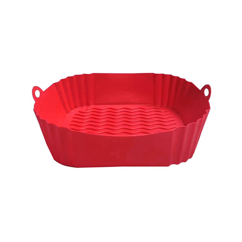 Airfryer Silicone Basket Reusable Oven Baking Tray Silicone Mold For Air Fryer Pizza Fried Chicken Basket Air Fryer Accessories