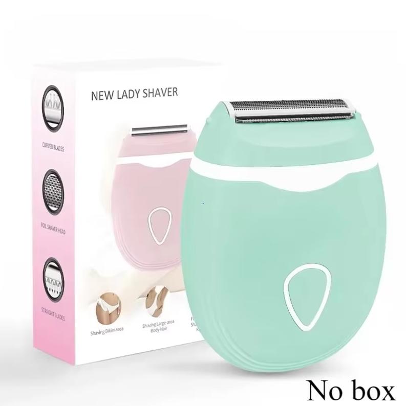 

Беспроводная электрическая бритва для женщин - Для влажного/сухого использования со съемной головкой для гладкого бритья бикини, ног, подмышек и тримминга лобковых волос