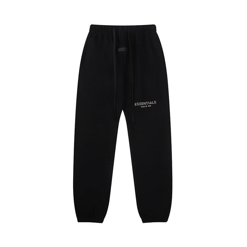 ESSENTIALS Flocked Sweatpants Men Women High